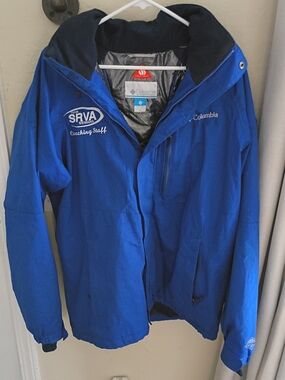 Columbia Men’s Royal Blue Raincoat with Coaching Staff Embroidery